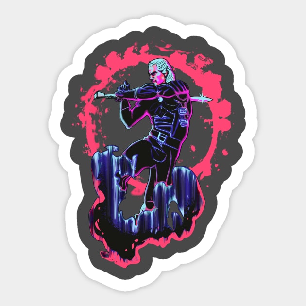 warlock fluor Sticker by sambukino